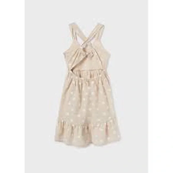 Mayoral Cream Ruffled High-Low Sundress - Picture 2 of 3